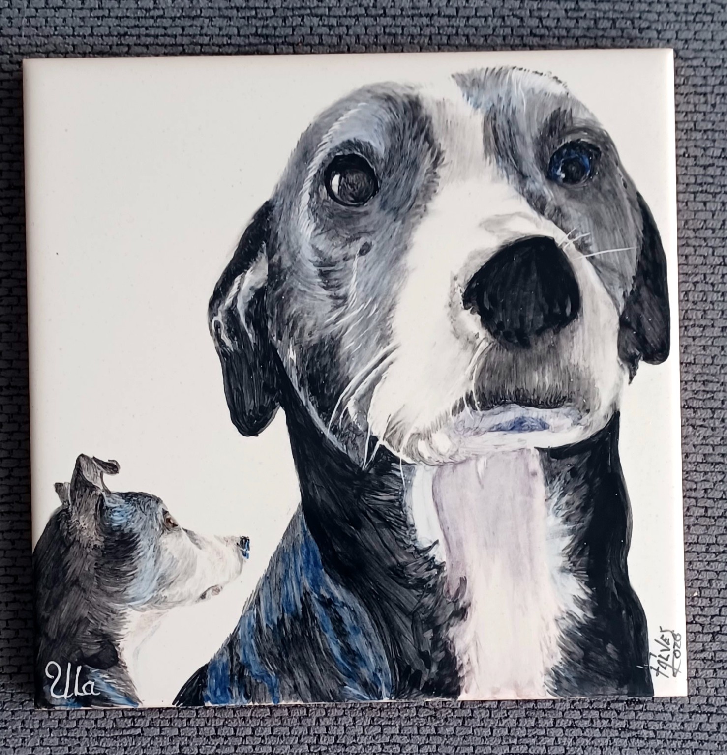 Retrato em azulejo — animais