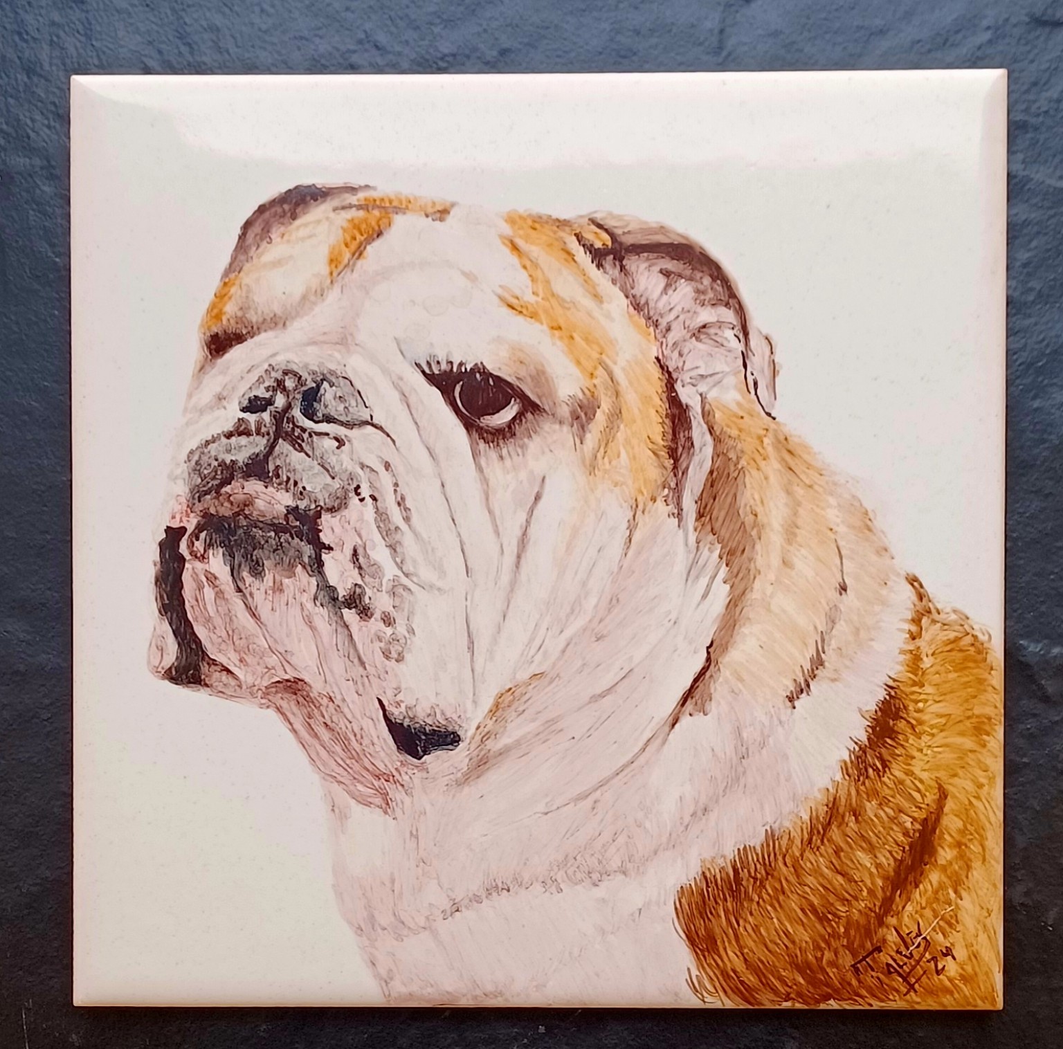 Retrato em azulejo — animais