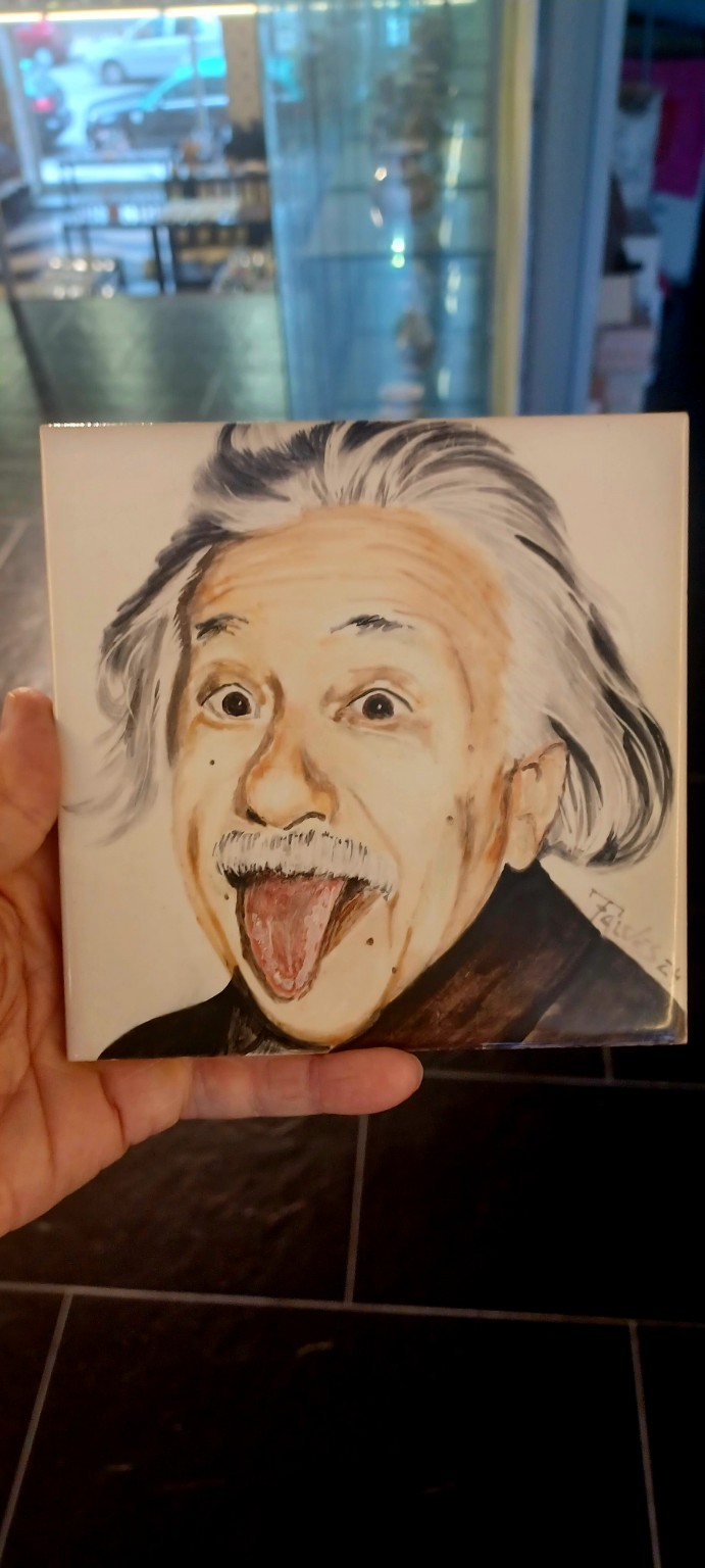 Retrato em azulejo — pessoas