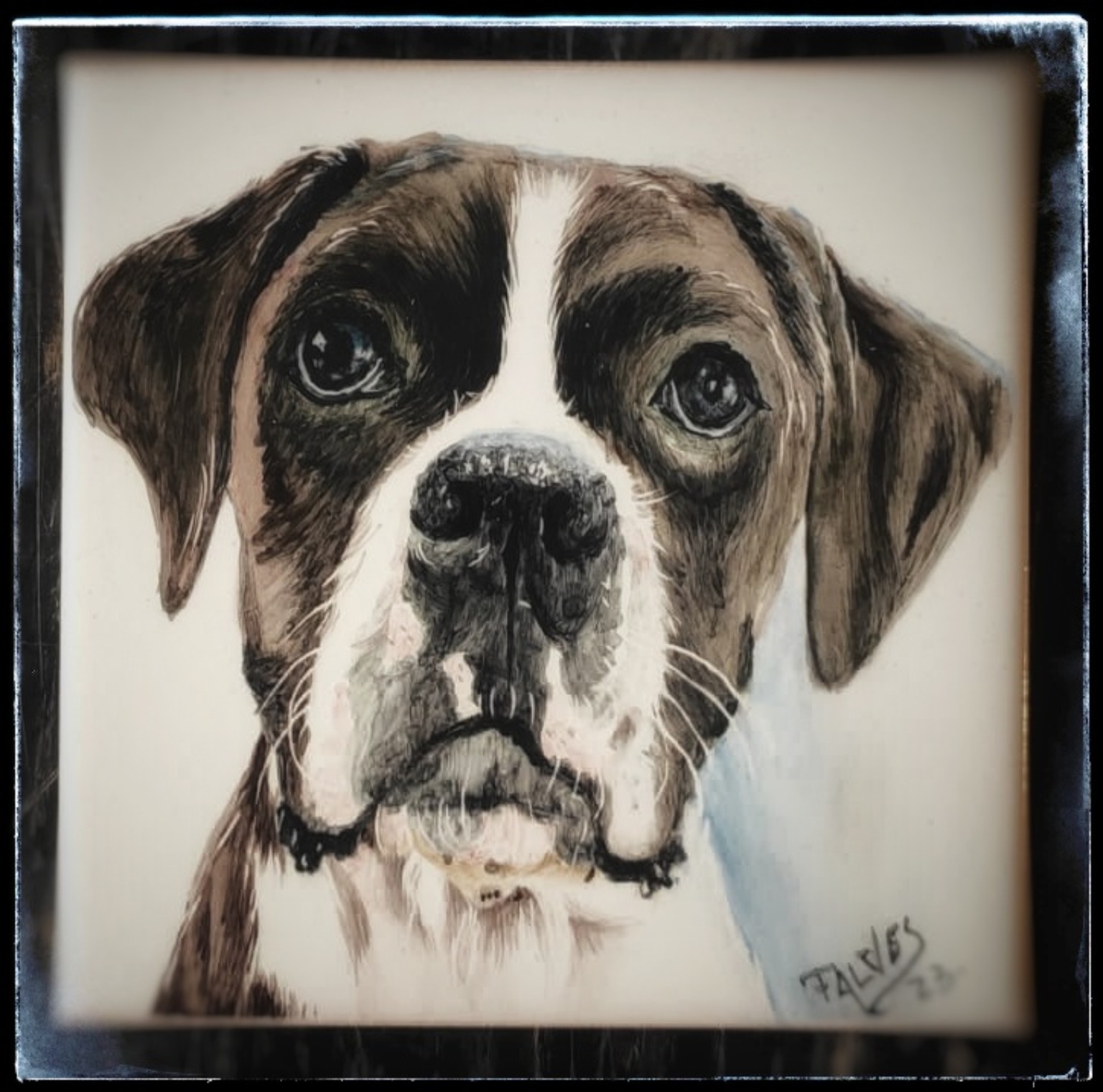 Retrato em azulejo — animais