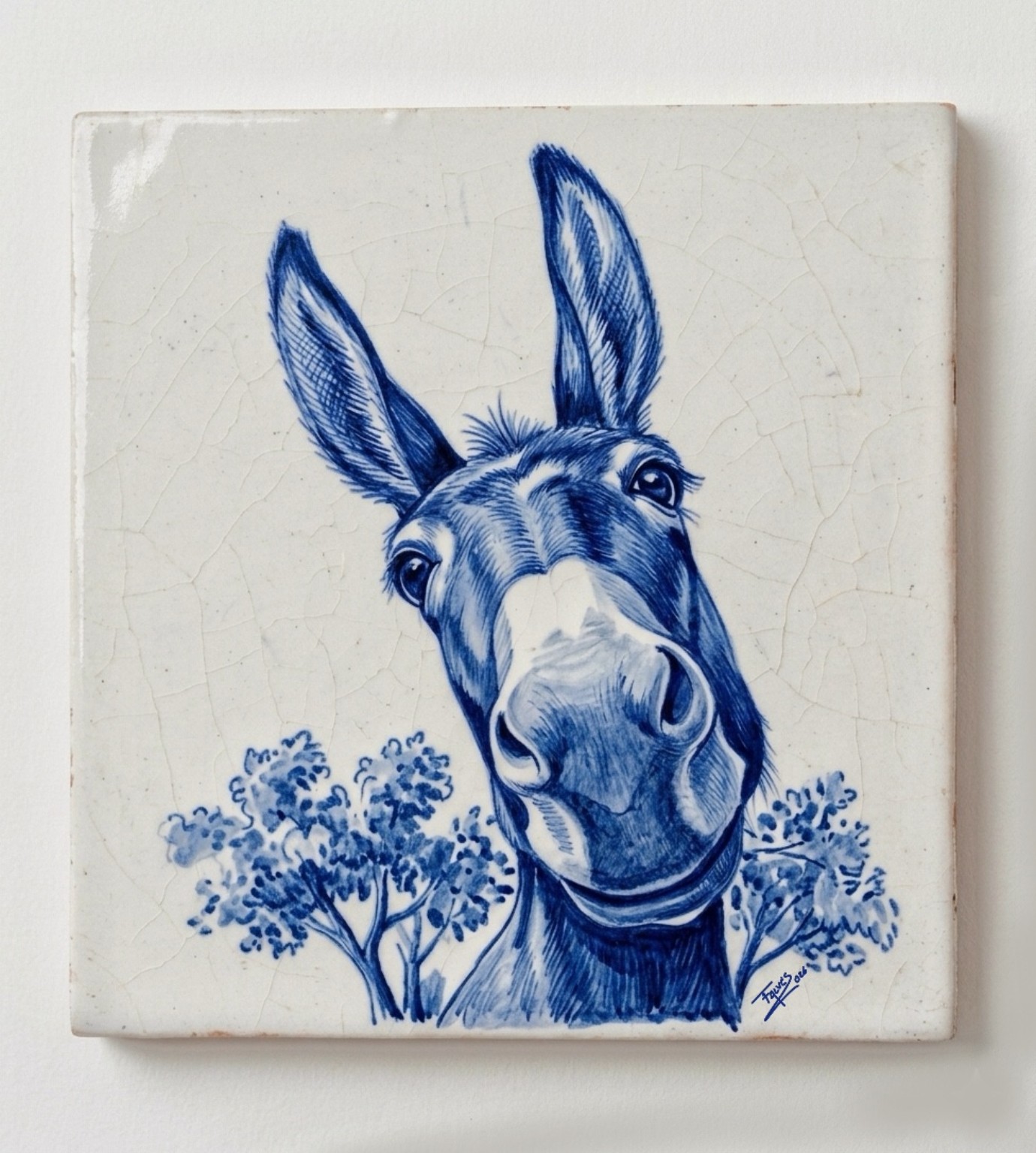 Retrato em azulejo — animais