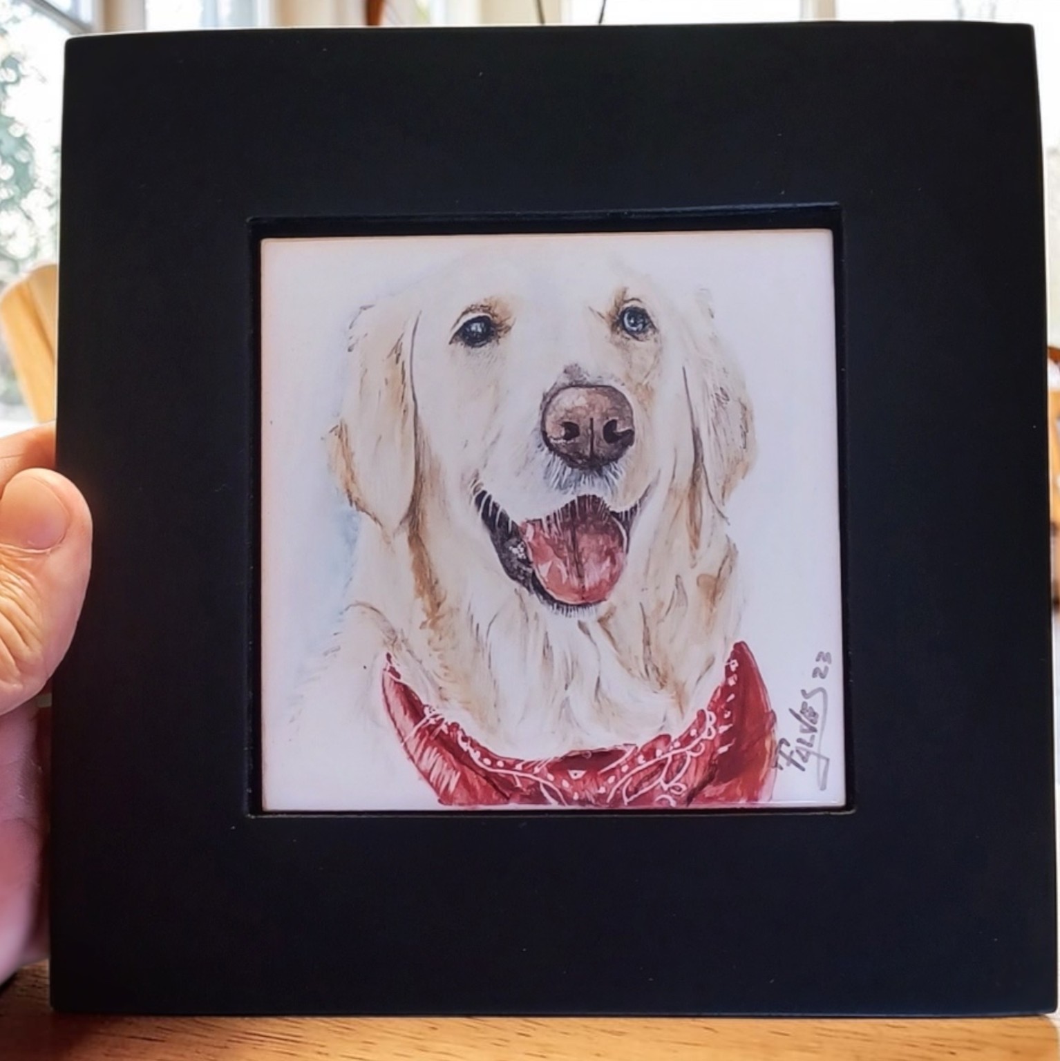 Retrato em azulejo — animais