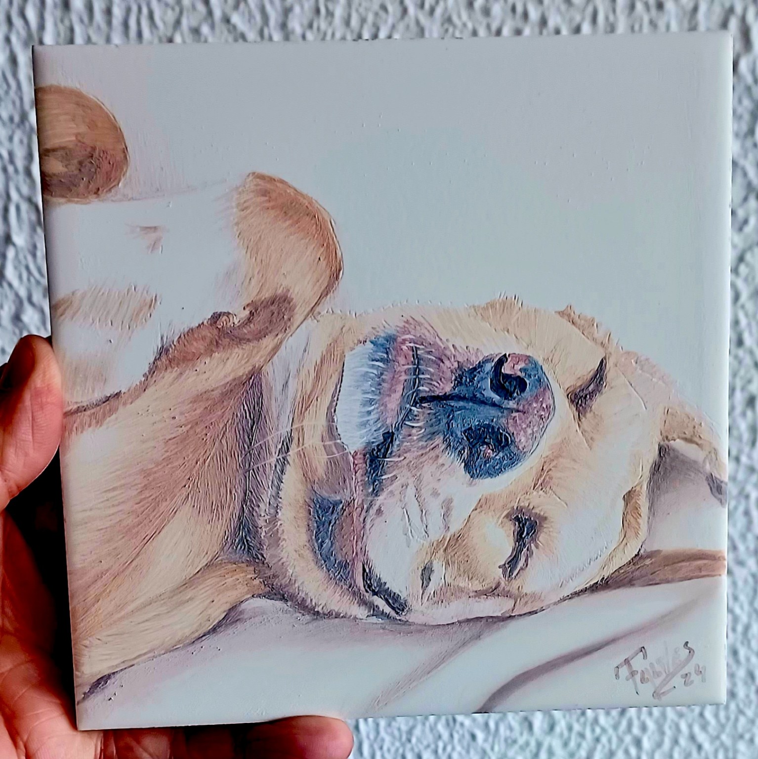 Retrato em azulejo — animais