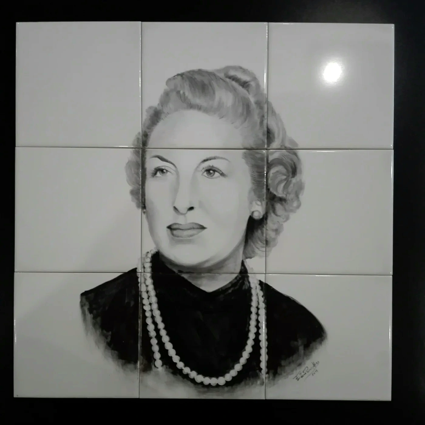 Retrato em azulejo — pessoas